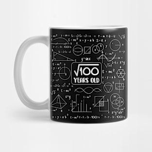 Square Root of 100 10 Year Old Math Lovers 10th Birthday Mug